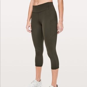Lululemon time to sweat crop 23”